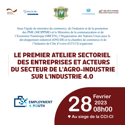 1er atelier sectoriel des entreprises et acteurs de l’agro-industrie sur l’industrie 4.0 à Abidjan